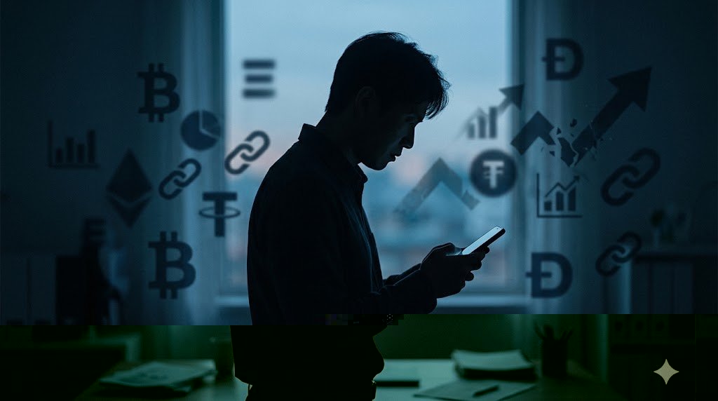 Gemini AI 생성 - 코인 레퍼럴 사기 개념도